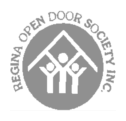 grey logo of Regina Open Door Society Inc.